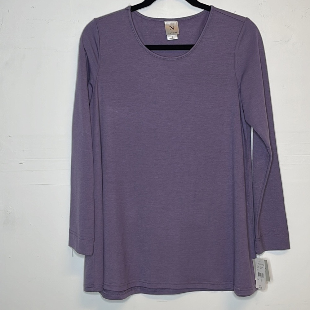 Natori Light Purple Long Sleeve Pajama Top